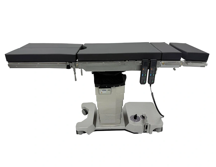 General surgery electro hydraulic operating table Multi-Functional perspective surgical bed hospital equipment with manual override function